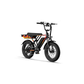 JASION RetroVolt Electric Bike - Motor 500W Battery 48V12.5AH 20 Inch Wheels Mechanical Disc Brakes - Black